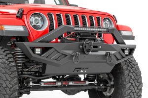 Jeep Wrangler Front Winch Bumper - Rough Country - Full Width Off-Road - '07-'10